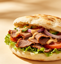 Doner in Pitta Bread