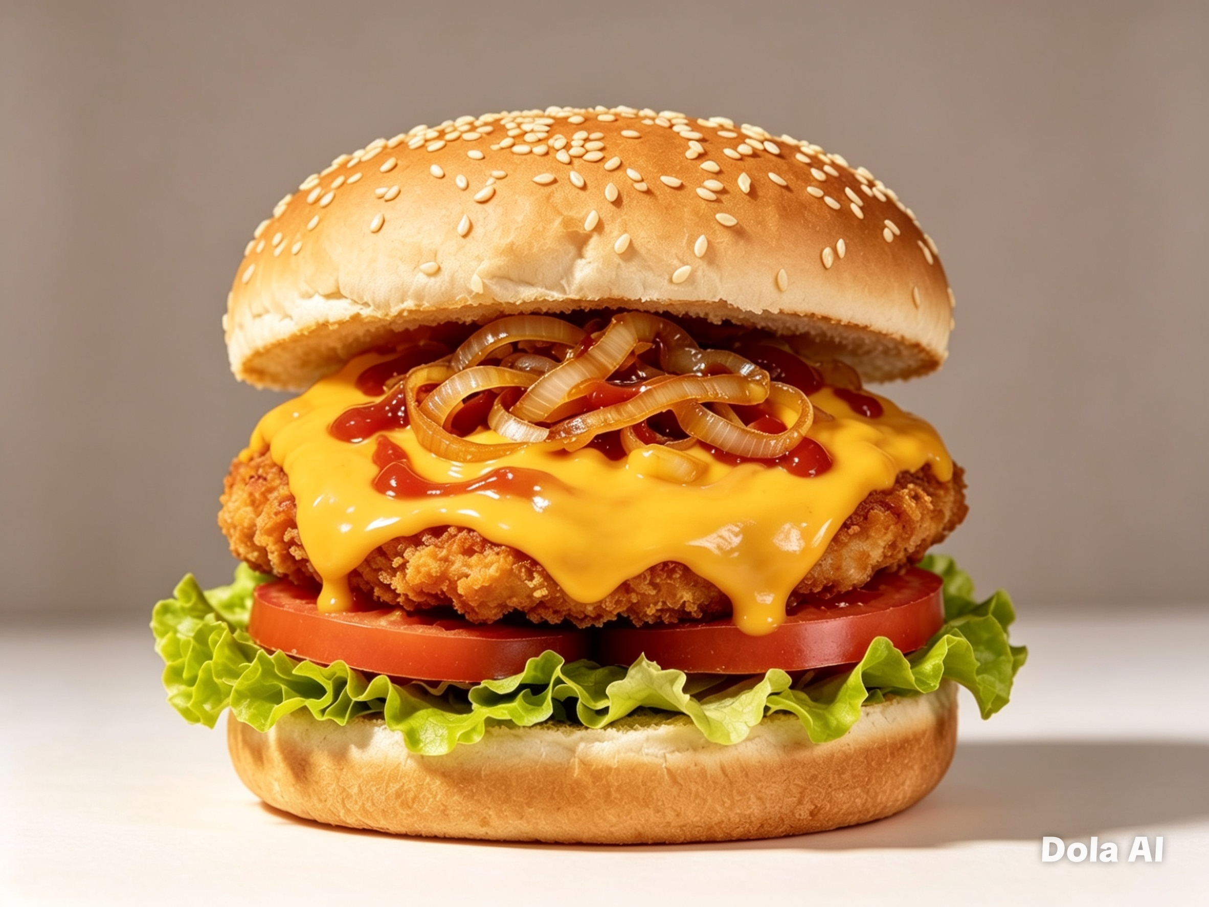 Chilli Cheese Chicken Burger
 Meal