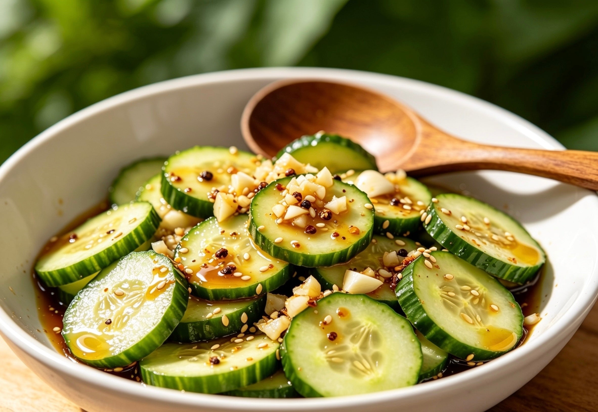 Viral Crunchy Cucumber Salad